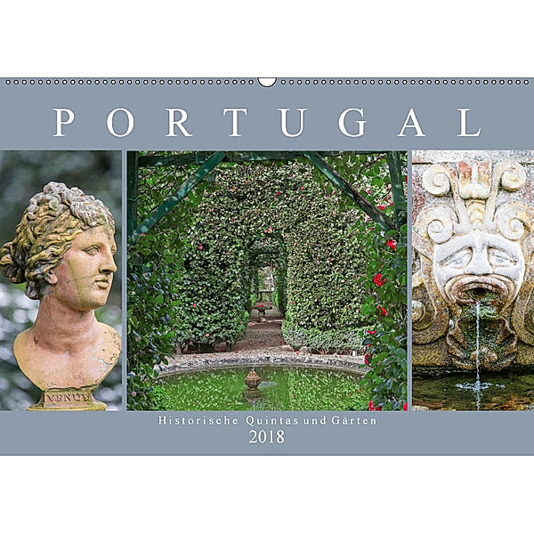 Portugal - Historische Quintas und Gärten (Wandkalender 2018 DIN A2 quer), Dieter Meyer