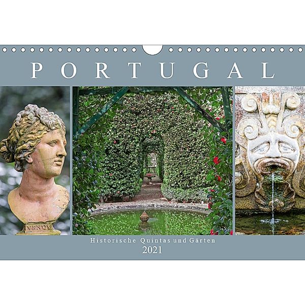 Portugal - Historische Quintas und Gärten (Wandkalender 2021 DIN A4 quer), Dieter Meyer