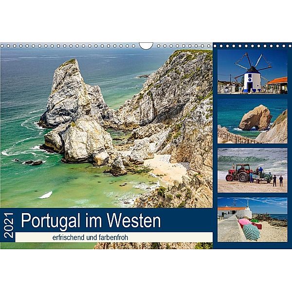 Portugal im Westen - erfrischend und farbenfroh (Wandkalender 2021 DIN A3 quer), Silke Liedtke