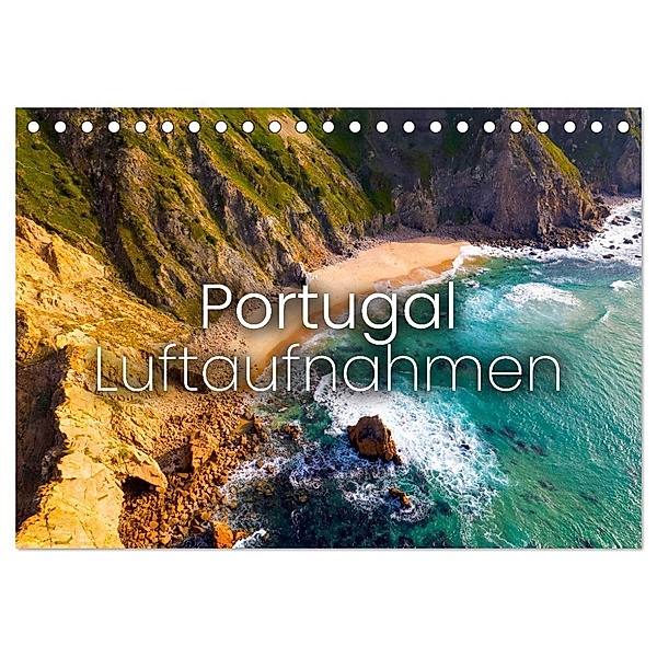 Portugal Luftaufnahmen (Tischkalender 2024 DIN A5 quer), CALVENDO Monatskalender, SF