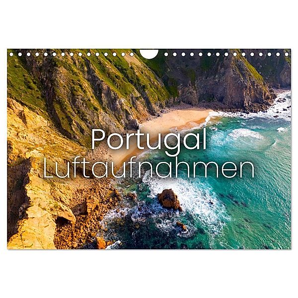 Portugal Luftaufnahmen (Wandkalender 2024 DIN A4 quer), CALVENDO Monatskalender, SF
