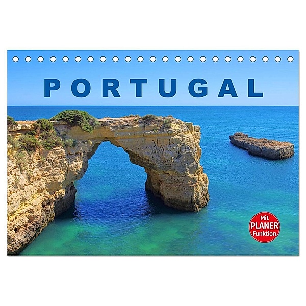 Portugal (Tischkalender 2024 DIN A5 quer), CALVENDO Monatskalender, LianeM