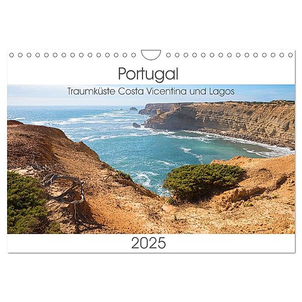 Portugal - Traumküste Costa Vicentina und Lagos (Wandkalender 2025 DIN A4 quer), CALVENDO Monatskalender, Calvendo, SusaZoom