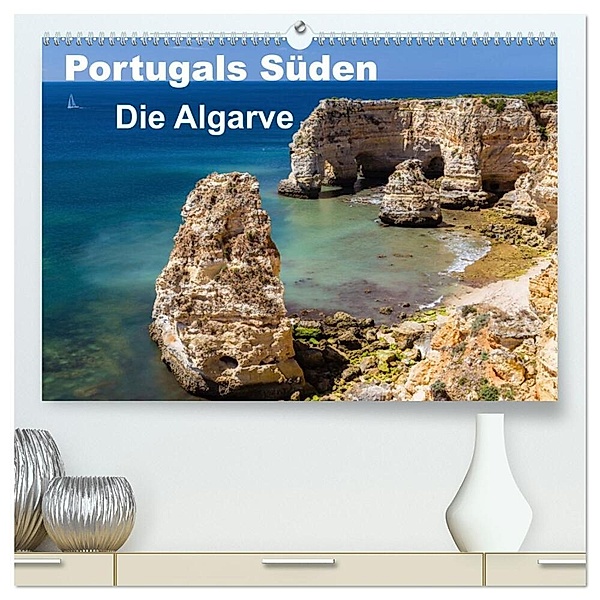 Portugals Süden - Die Algarve (hochwertiger Premium Wandkalender 2024 DIN A2 quer), Kunstdruck in Hochglanz, Thomas Klinder