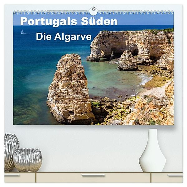 Portugals Süden - Die Algarve (hochwertiger Premium Wandkalender 2025 DIN A2 quer), Kunstdruck in Hochglanz, Calvendo, Thomas Klinder