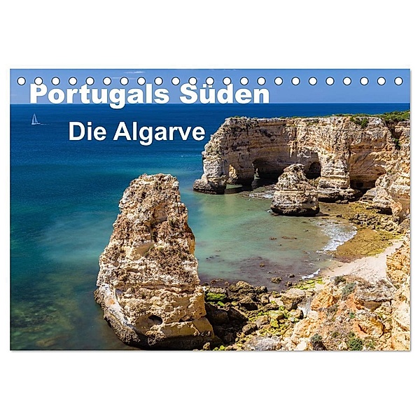 Portugals Süden - Die Algarve (Tischkalender 2024 DIN A5 quer), CALVENDO Monatskalender, Thomas Klinder