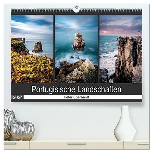 Portugisische Landschaften (hochwertiger Premium Wandkalender 2024 DIN A2 quer), Kunstdruck in Hochglanz, Peter Eberhardt