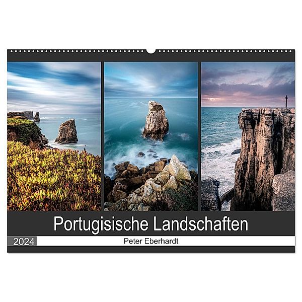 Portugisische Landschaften (Wandkalender 2024 DIN A2 quer), CALVENDO Monatskalender, Peter Eberhardt