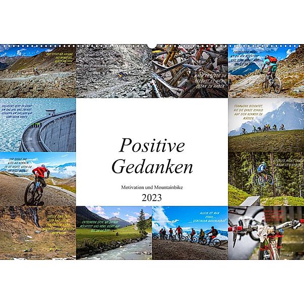 Positive Gedanken - Motivation und Mountainbike (Wandkalender 2023 DIN A2 quer), Dirk Meutzner