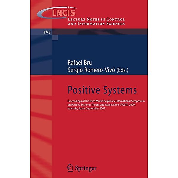 Positive Systems / Lecture Notes in Control and Information Sciences Bd.389
