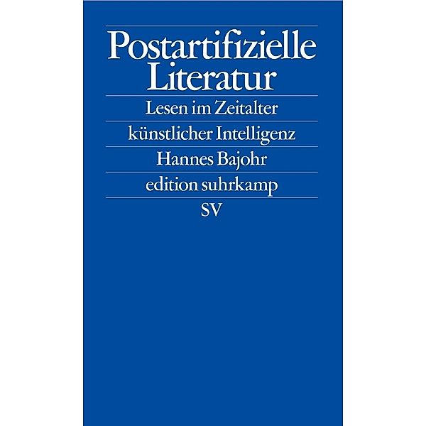 Postartifizielle Literatur, Hannes Bajohr