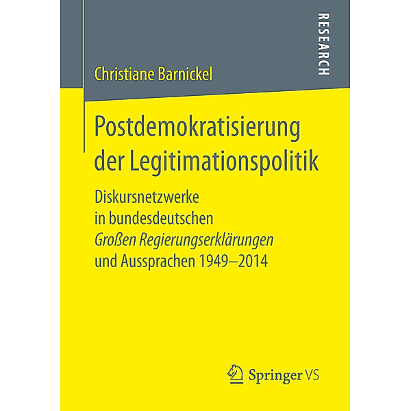 Postdemokratisierung der Legitimationspolitik, Christiane Barnickel
