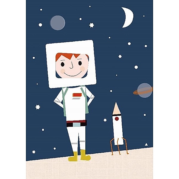Postkarte Astronaut (VE8)