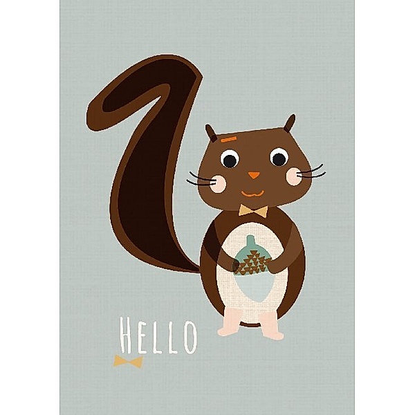 Postkarte Eichhörnchen (VE8)