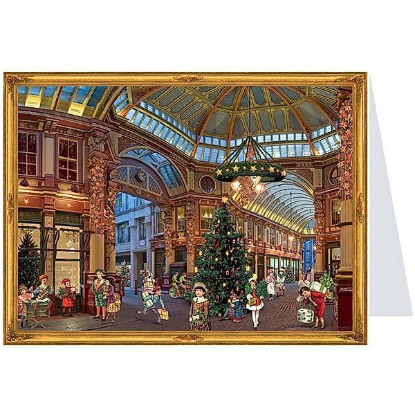 Postkarten-Adventskalender Christmas Shopping, Merkamp