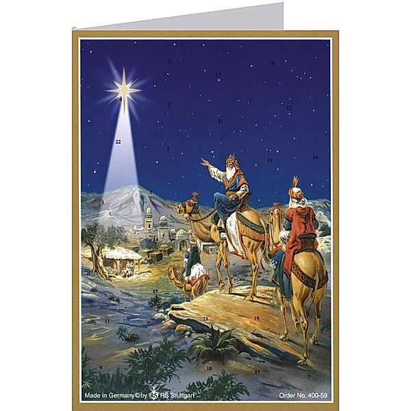 Postkarten-Adventskalender Drei Könige, D. Lazaro