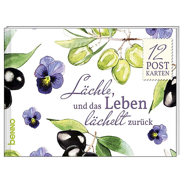 Postkartenbuch Lächle, und das Leben lächelt zurück