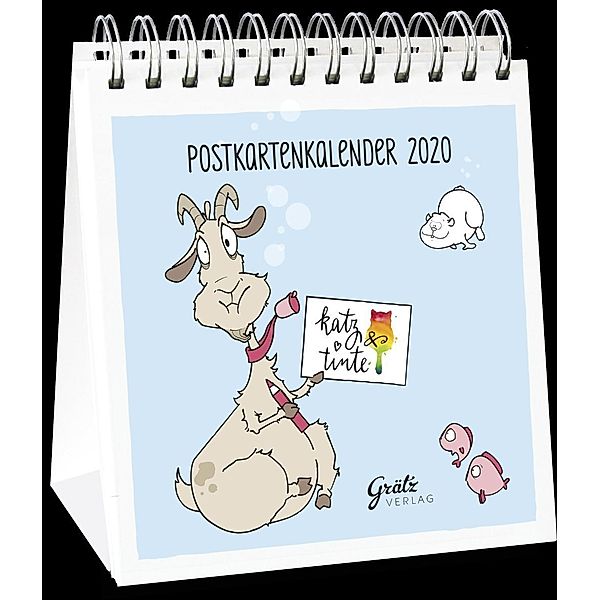 Postkartenkalender 2020, Katz & Tinte