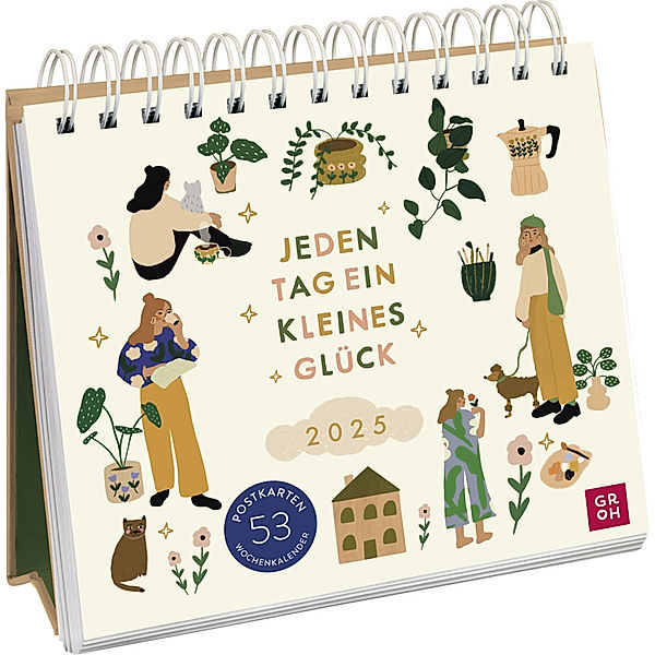 Postkartenkalender 2025: Jeden Tag ein kleines Glück