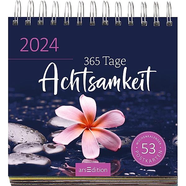 Postkartenkalender 365 Tage Achtsamkeit 2024