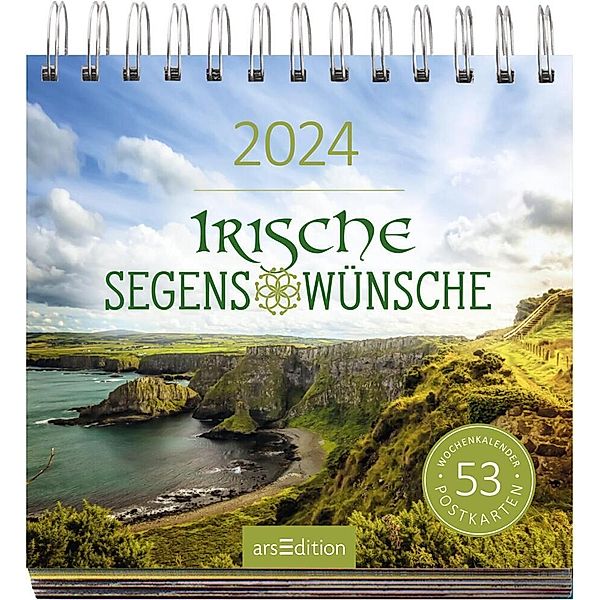 Postkartenkalender Irische Segenswünsche 2024