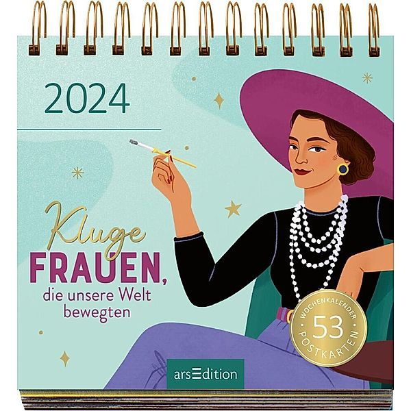 Postkartenkalender Kluge Frauen, die unsere Welt bewegten 2024