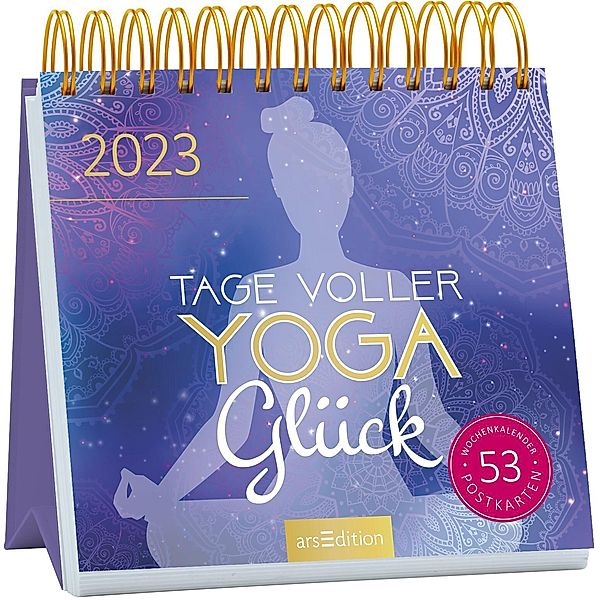 Postkartenkalender Tage voller Yogaglück 2023