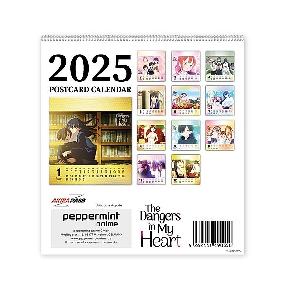 Postkartenkalender - The Dangers in My Heart - 2025