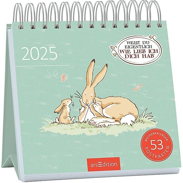 Postkartenkalender Weisst du eigentlich, wie lieb ich dich hab? 2025