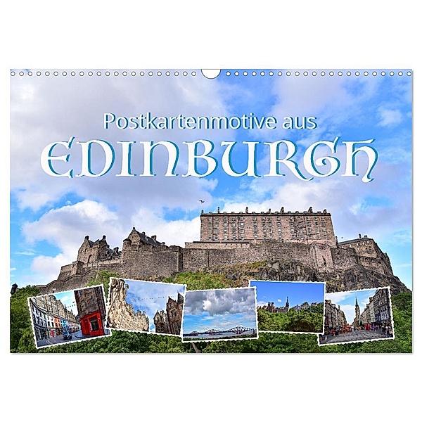 Postkartenmotive aus Edinburgh (Wandkalender 2024 DIN A3 quer), CALVENDO Monatskalender, Reinhold Ratzer