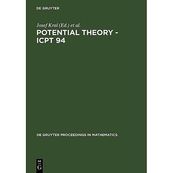Potential Theory - ICPT 94 / De Gruyter Proceedings in Mathematics