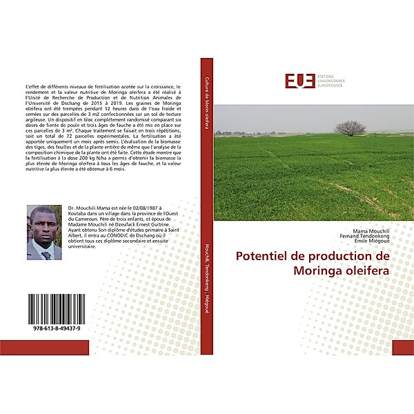 Potentiel de production de Moringa oleifera, Mama Mouchili, Fernand TENDONKENG, Emile Miégoué