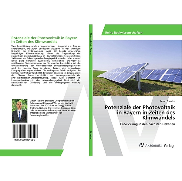 Potenziale der Photovoltaik in Bayern in Zeiten des Klimwandels, Anton Finenko