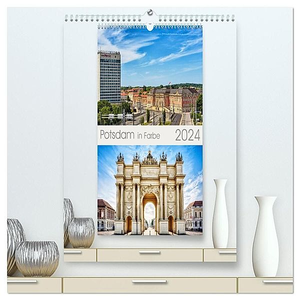 Potsdam in Farbe (hochwertiger Premium Wandkalender 2024 DIN A2 hoch), Kunstdruck in Hochglanz, Maro Niemann