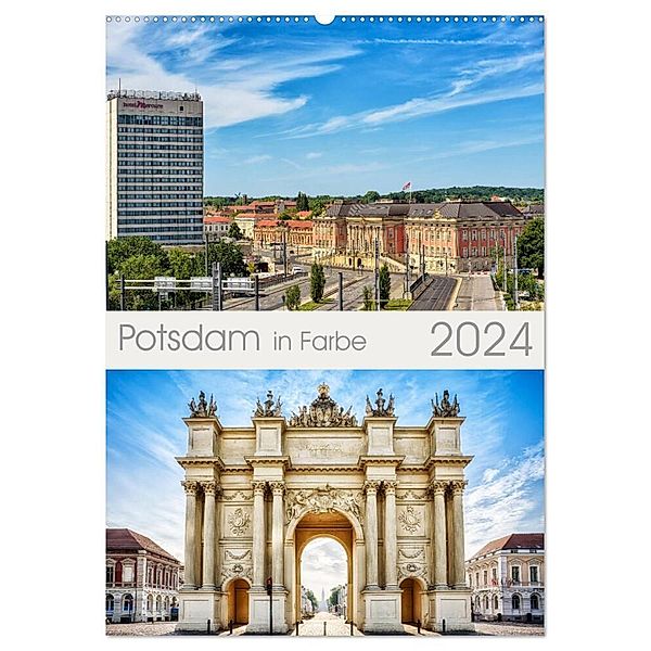 Potsdam in Farbe (Wandkalender 2024 DIN A2 hoch), CALVENDO Monatskalender, Maro Niemann