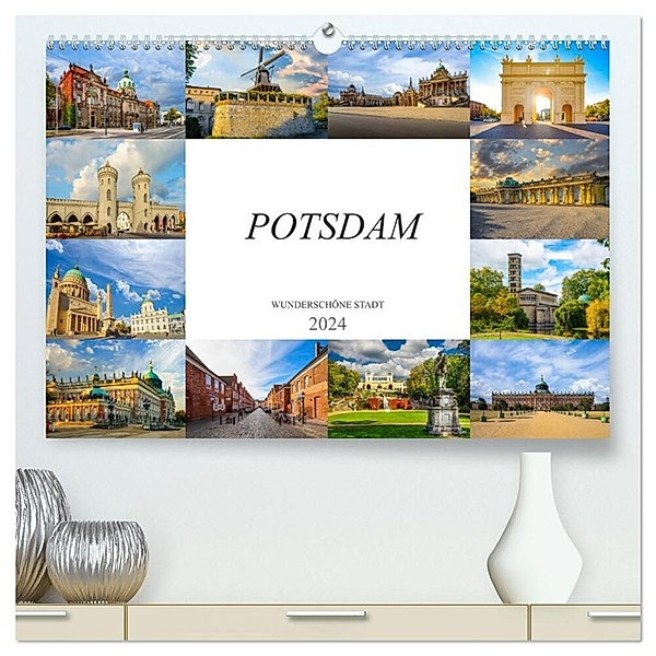 Potsdam Wunderschöne Stadt (hochwertiger Premium Wandkalender 2024 DIN A2 quer), Kunstdruck in Hochglanz, Dirk Meutzner