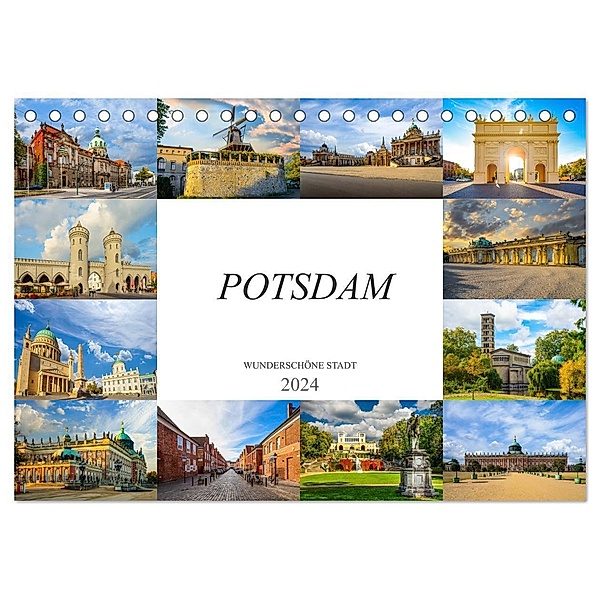 Potsdam Wunderschöne Stadt (Tischkalender 2024 DIN A5 quer), CALVENDO Monatskalender, Dirk Meutzner