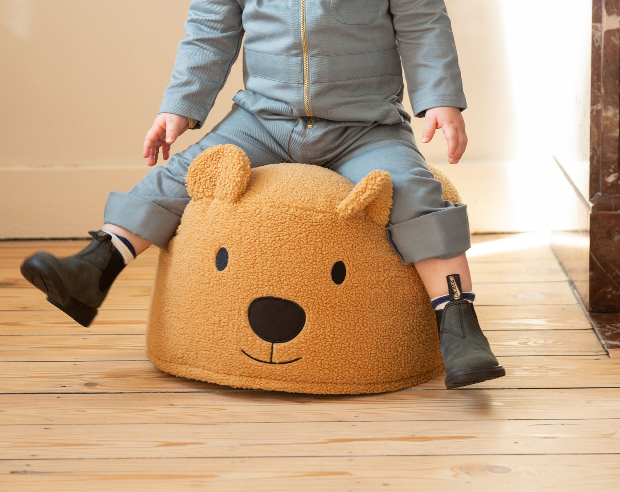 Pouf TEDDY BÄR 40x40x25 in braun kaufen