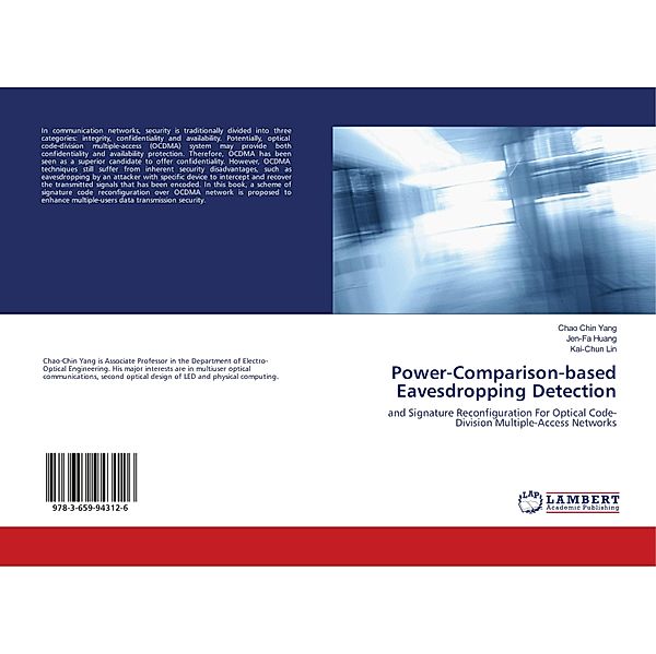Power-Comparison-based Eavesdropping Detection, Chao Chin Yang, Huang Jen-Fa, Kai-Chun Lin
