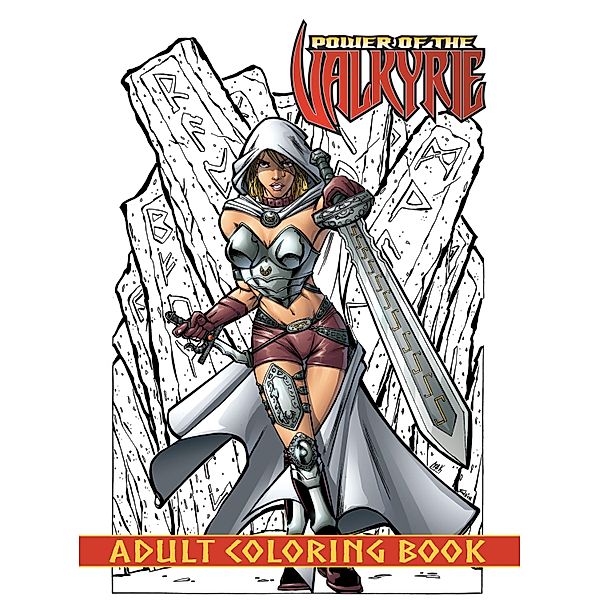 Power of the Valkyrie Adult Coloring Book, Davis Darren G