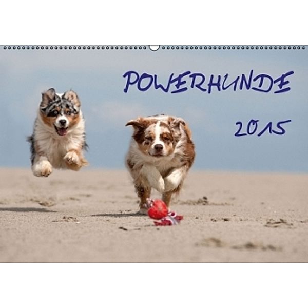POWERHUNDE 2015 (Wandkalender 2015 DIN A2 quer), Annett Mirsberger