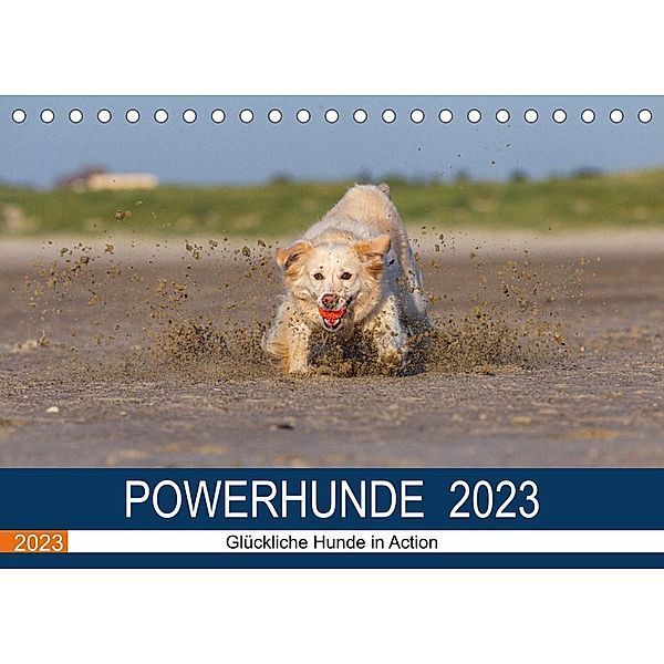 POWERHUNDE 2023 (Tischkalender 2023 DIN A5 quer), Annett Mirsberger