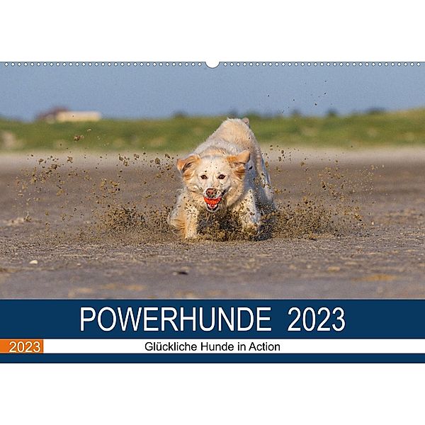 POWERHUNDE 2023 (Wandkalender 2023 DIN A2 quer), Annett Mirsberger