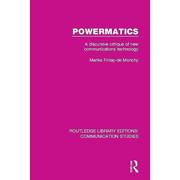 Powermatics, Marike Finlay - de Monchy