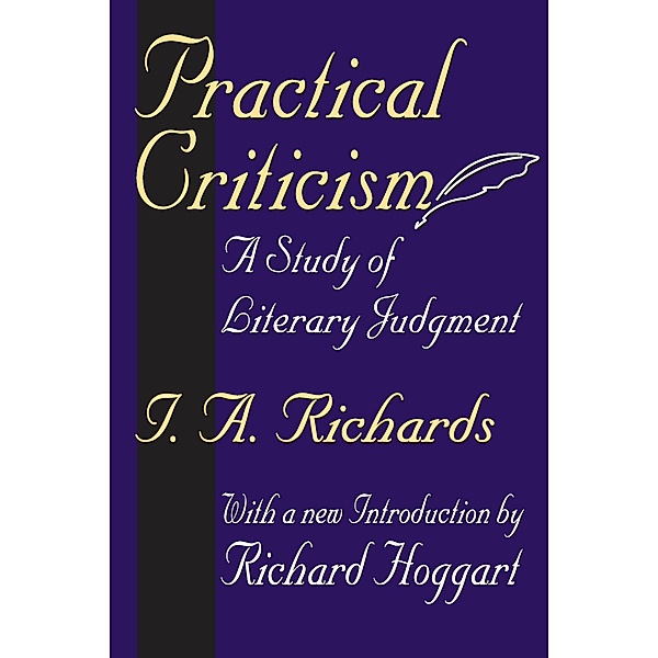 Practical Criticism, I. A. Richards