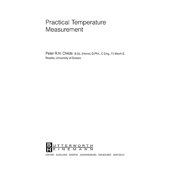Practical Temperature Measurement, Peter R. N. Childs