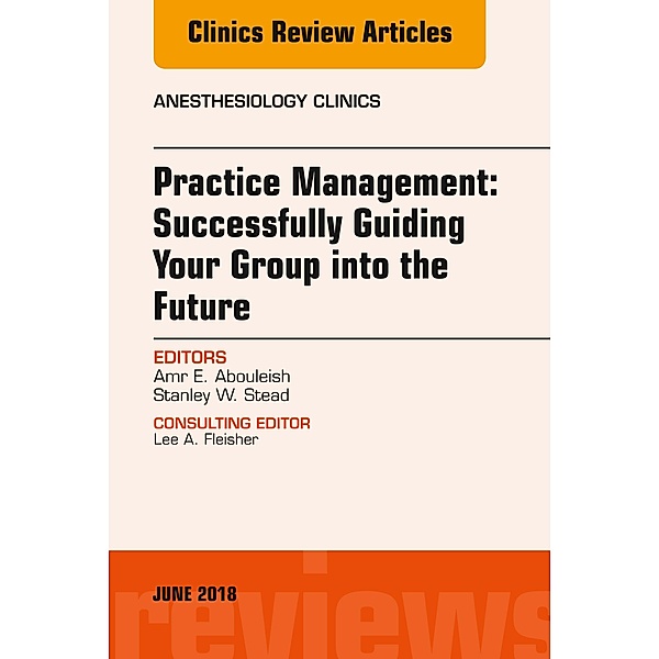 Practice Management: Successfully Guiding Your Group into the Future, An Issue of Anesthesiology Clinics, Amr Abouleish, Stanley Stead