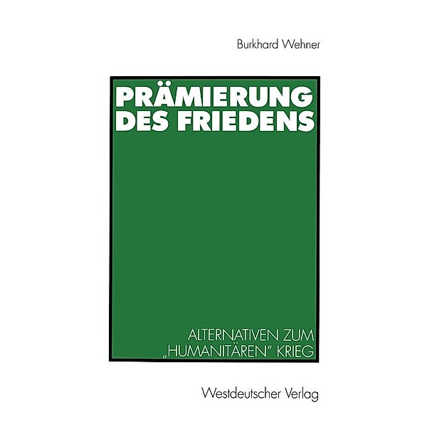 Prämierung des Friedens, Burkhard Wehner