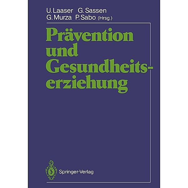 Prävention und Gesundheitserziehung