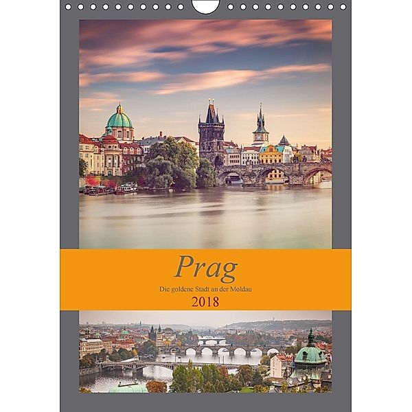 Prag - Die goldene Stadt an der Moldau (Wandkalender 2018 DIN A4 hoch), Thomas Deter